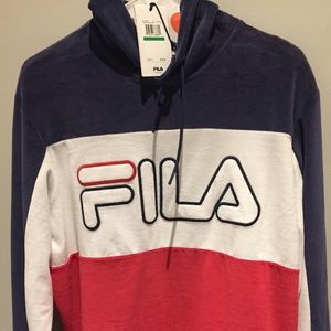 Fila Baggio Velour Hoodie
